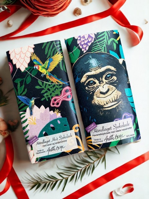 Sjokoladen finnes i to varianter.